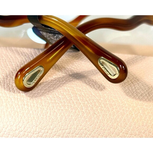 Chloe Havana Cat Eye Women Sunglasses Blue Light Photochromic CH0089S 001 New main image 12